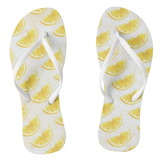 Zitrone Flip Flops (Fußbett)