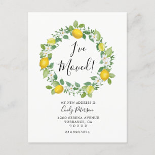 Zitrone I haben   bewegliche Mitteilungs-Postkarte Ankündigungspostkarte