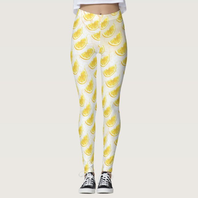 Zitrone Leggings (Vorderseite)