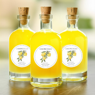 Zitrone Limoncello Danke Hochzeitsdusche Gastgesch Runder Aufkleber