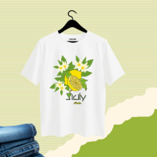 Zitrone mit Blume T-Shirt