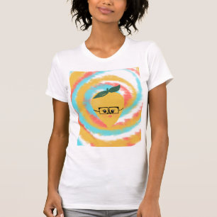 Zitrone mit Haltung und Brille Tie Dye T-Shirt