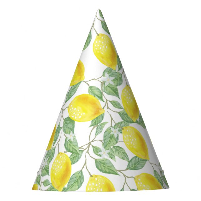Zitrone Partyhütchen (Vorderseite)
