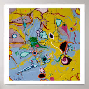 Zitrone quadriert poster