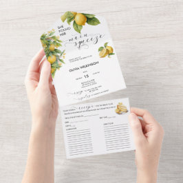 Zitrone | Zitrusfrüchte | BRAUTPARTY All In One Einladung