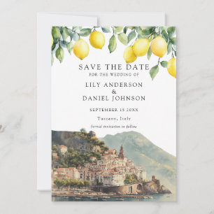 Zitronen Amalfi Küste Italien Hochzeit Save The Date