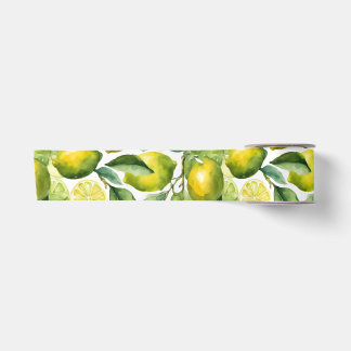 Zitronen Aquarellmuster Design Satinband