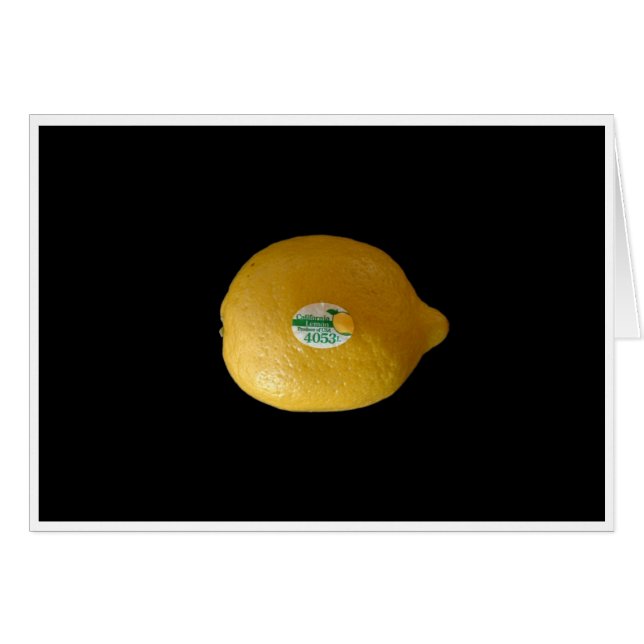 Zitronen-Aufkleber (Vorderseite (Horizontal))