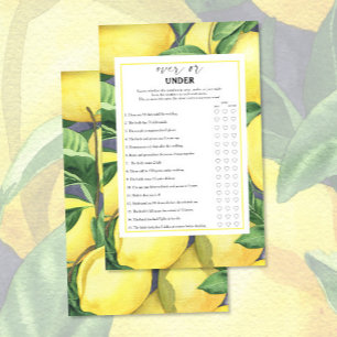 Zitronen - Aus oder unter Brautparty