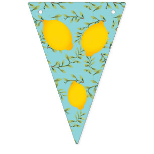 Zitronen-Baum und Zickzack Flaggen-Flagge Wimpelkette
