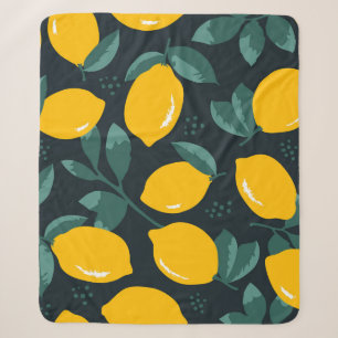 Zitronen-Blume, Vintage Sommertextur. Sherpadecke