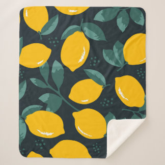 Zitronen-Blume, Vintage Sommertextur. Sherpadecke