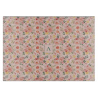 Zitronen-Blüten-Rosa Pfingstrose rustikales Muster