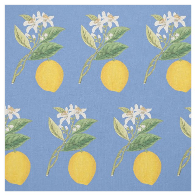 Zitronen Botanisch Stoff (Muster)