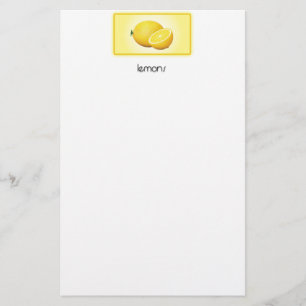 Zitronen Briefpapier