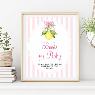 Zitronen Bücher für Baby-Sprache Poster