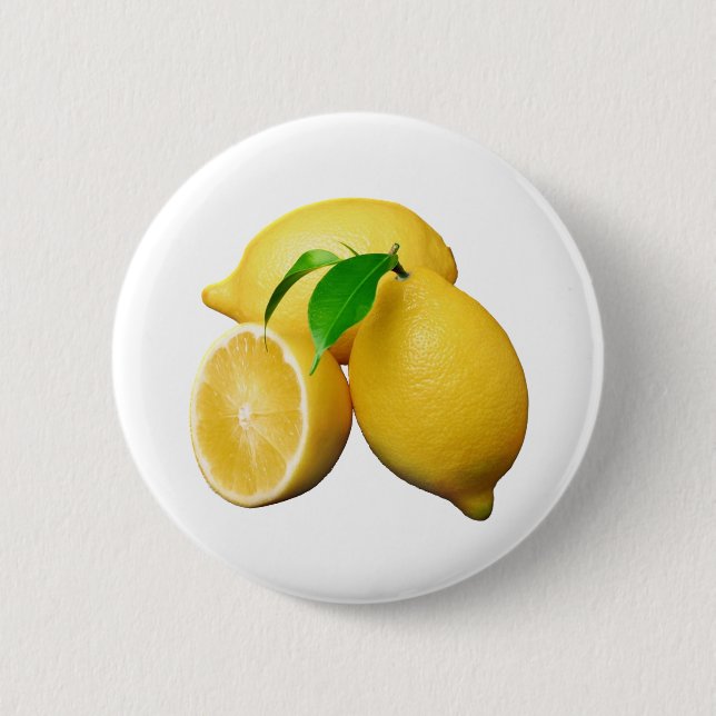 Zitronen Button (Vorderseite)