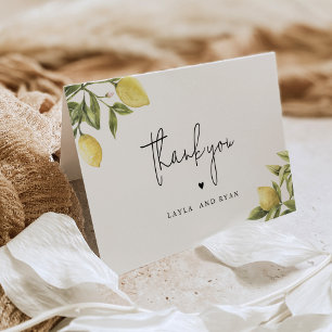 Zitronen Dankeskarte
