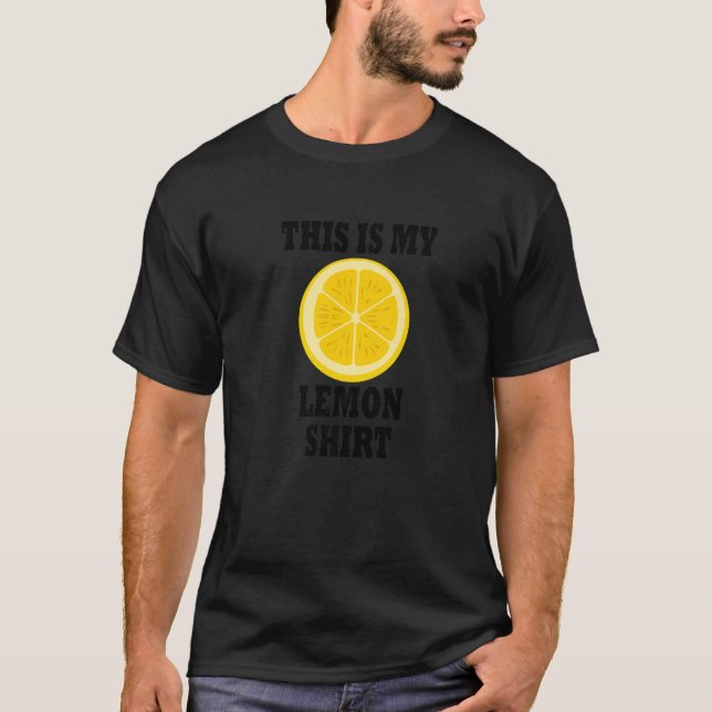 Zitronen Exotic Frucht Tropical Lemon Sommer T-Shirt (Vorderseite)