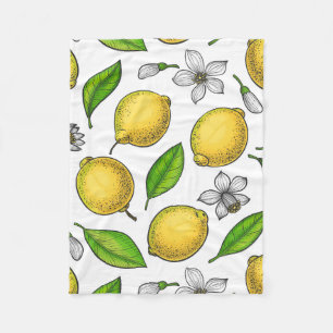 Zitronen Fleecedecke