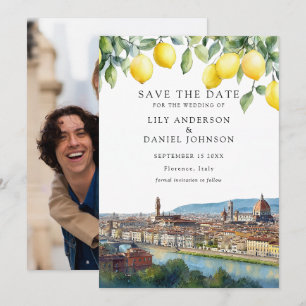 Zitronen Florenz Toskana Italien Foto Hochzeit Save The Date