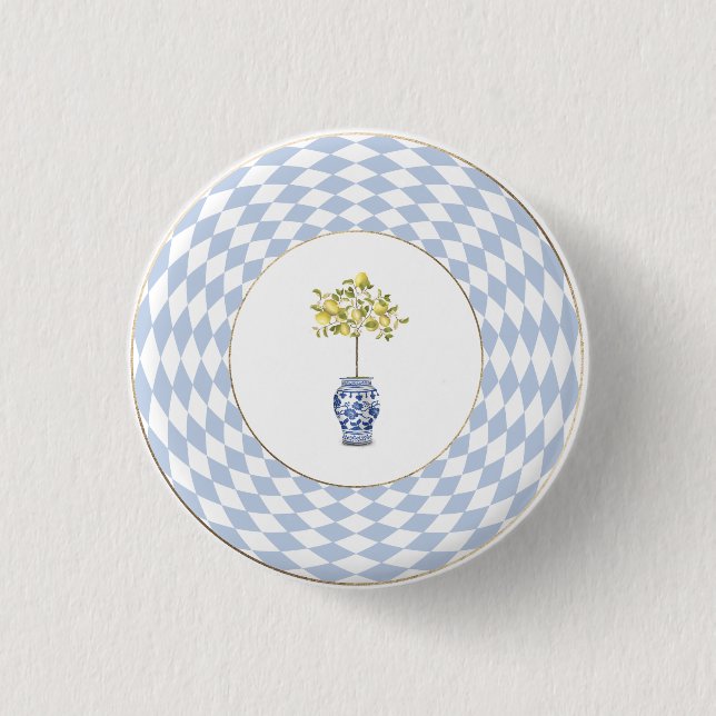 Zitronen-Formknopf Button (Vorderseite)