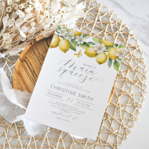 Zitronen Früchte Citrus Baby Shower Einladung