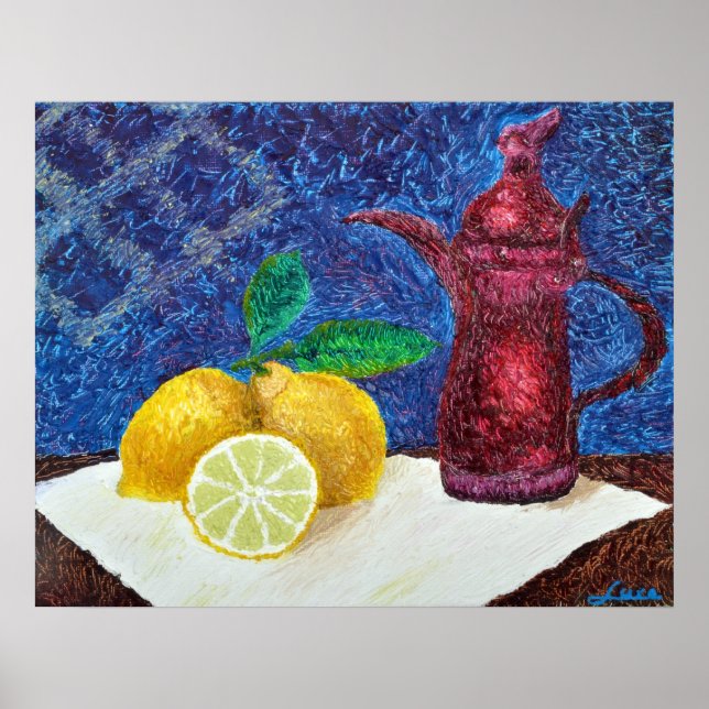 Zitronen Gelb Poster (Vorne)