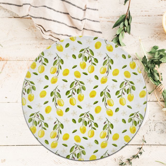 Zitronen, Gelb und Grün Schneidebrett (Von Creator hochgeladen)