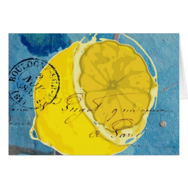 Zitronen-gemischte Medien (Vorderseite (Horizontal))