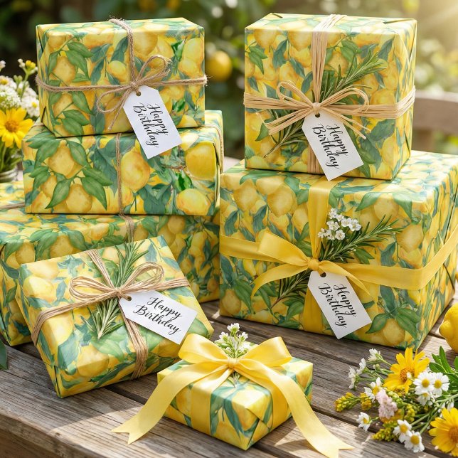 Zitronen Geschenkpapier (Von Creator hochgeladen)
