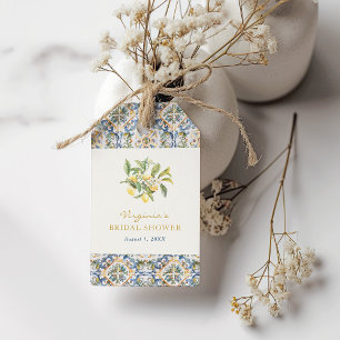 Zitronen-Hochzeitsdusche-Geschenkanhänger Geschenkanhänger