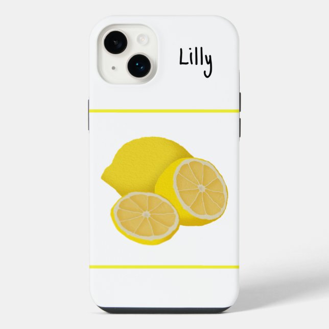 Zitronen iPhone Hülle (Rückseite)