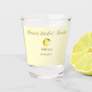 Zitronen-Junggesellinnen-Abschied modern schlicht Schnapsglas