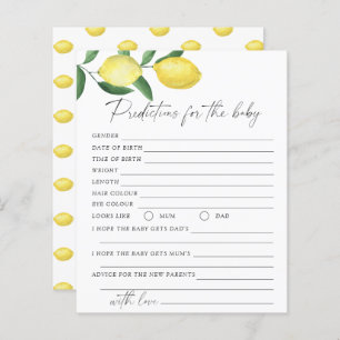 Zitronen - Kindervorhersagen und Ratschläge