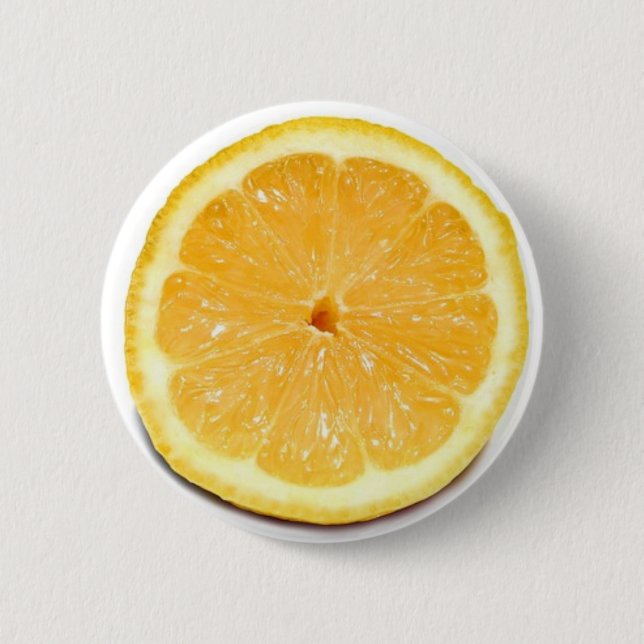 Zitronen-Knopf Button (Vorderseite)