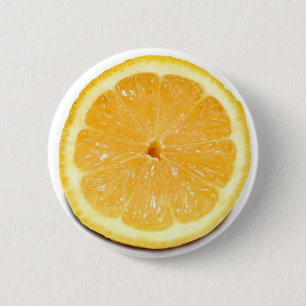 Zitronen-Knopf Button