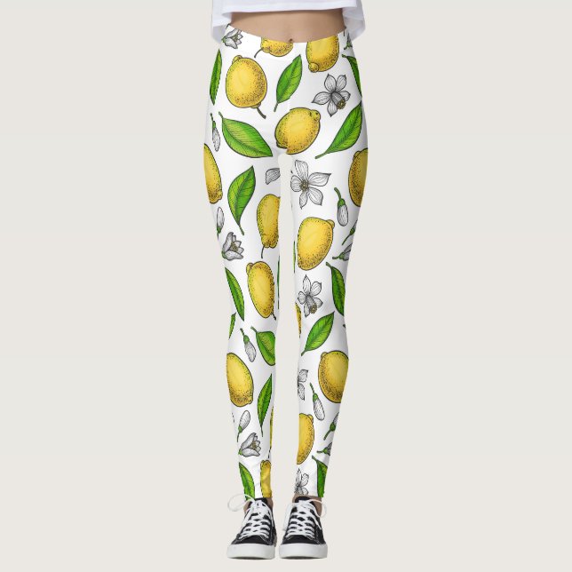 Zitronen Leggings (Vorderseite)