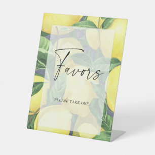 Zitronen - Lieblings-Poster Sockelschild