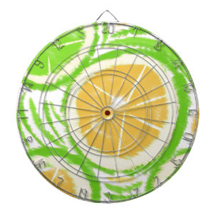 Zitronen-Limetten-Limonade-Swirle-Tie-Dye Dartscheibe