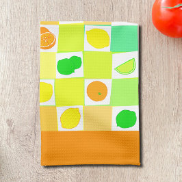 Zitronen, Limon und Orangen Citrus Slice Orange Gr Geschirrtuch