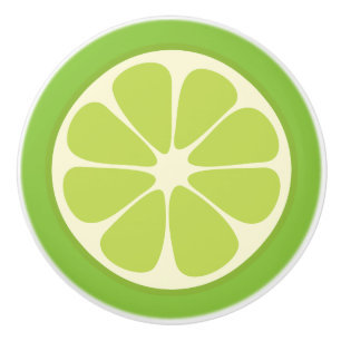 Zitronen-Limone grüne saftige Keramikknauf