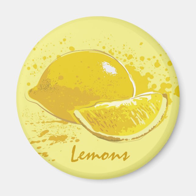 Zitronen Magnet (Vorne)