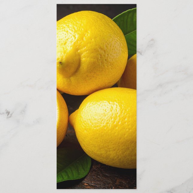 Zitronen Menükarte (Vorderseite)