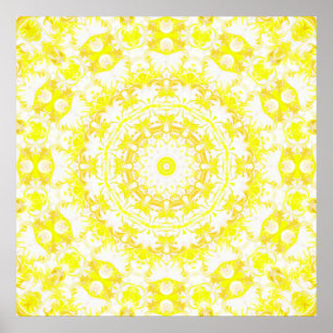 Zitronen-Meringe-Kaleidoskop Poster