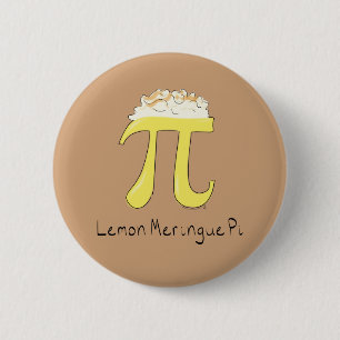 Zitronen-Meringe-Pi Süße Mathe-Pi-Tag-Taste Pin Button