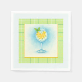 Zitronen-Minze-Küsten-Papier-Servietten Serviette