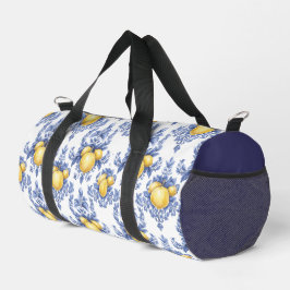 Zitronen-Mittelmeer-Zitrusmuster Duffle Bag