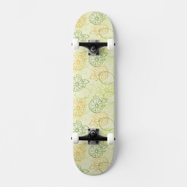 Zitronen-Muster Skateboard (Vorderseite)