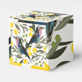 Zitronen, Oliven, Vogeldarstellung Geschenkschachtel